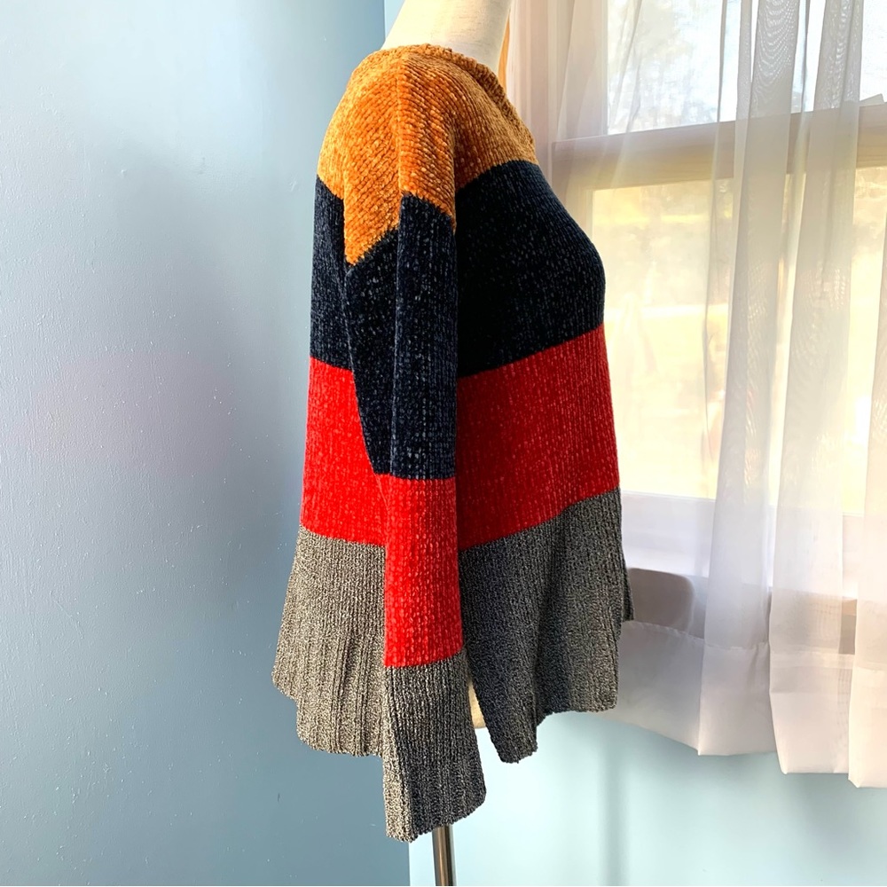 NWT Cotton Emporium Chenille Striped Sweater - Picture 6 of 8